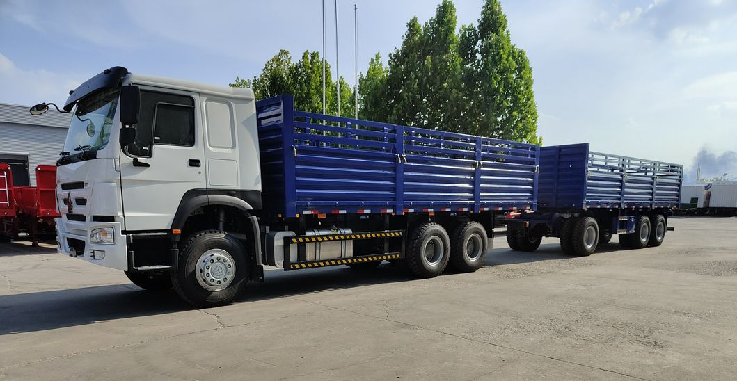 Factory Price Cargo Fence Truck Drawbar Trailer for Sale in Ethiopia