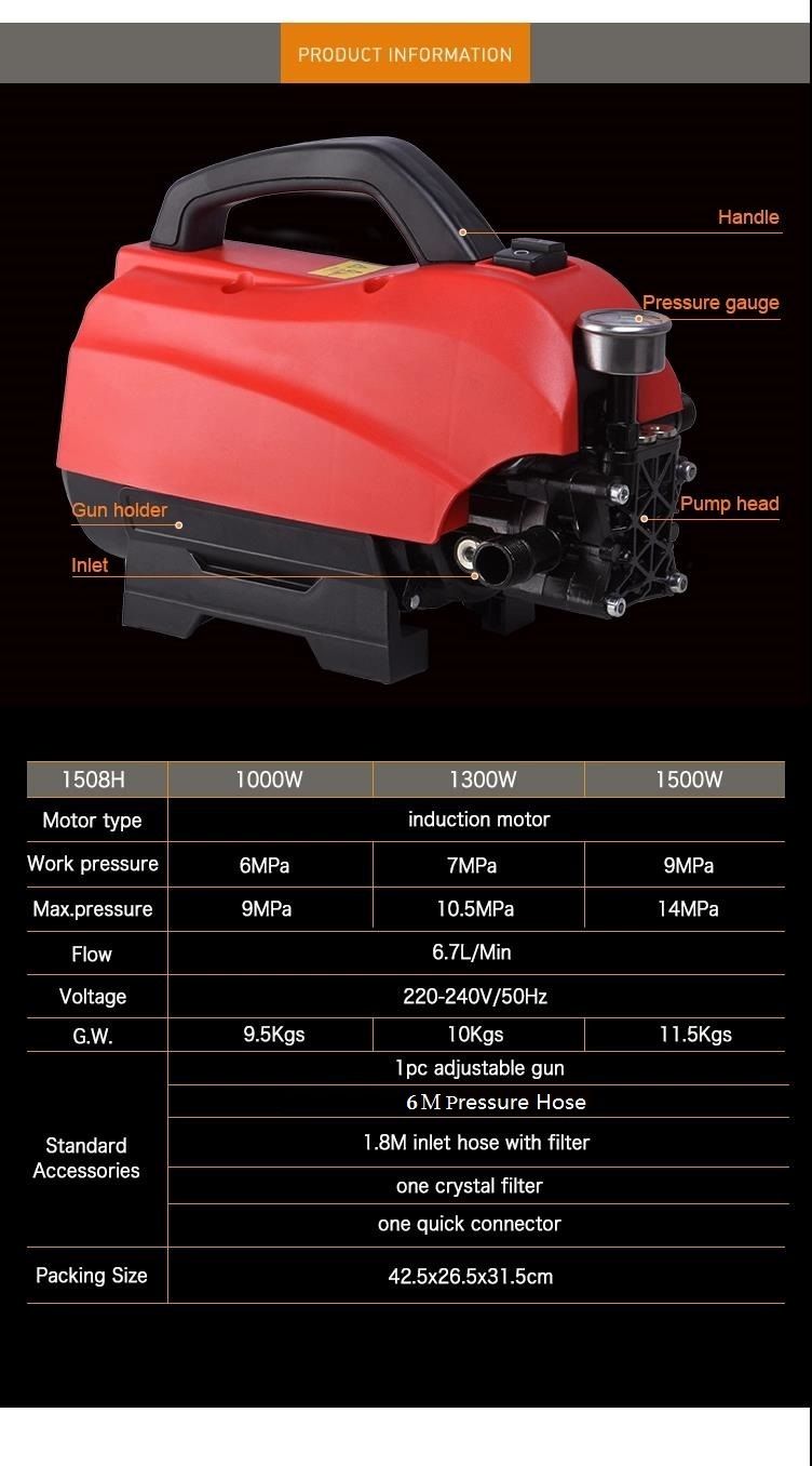 Promotion Light High Pressure Washer Car Washer