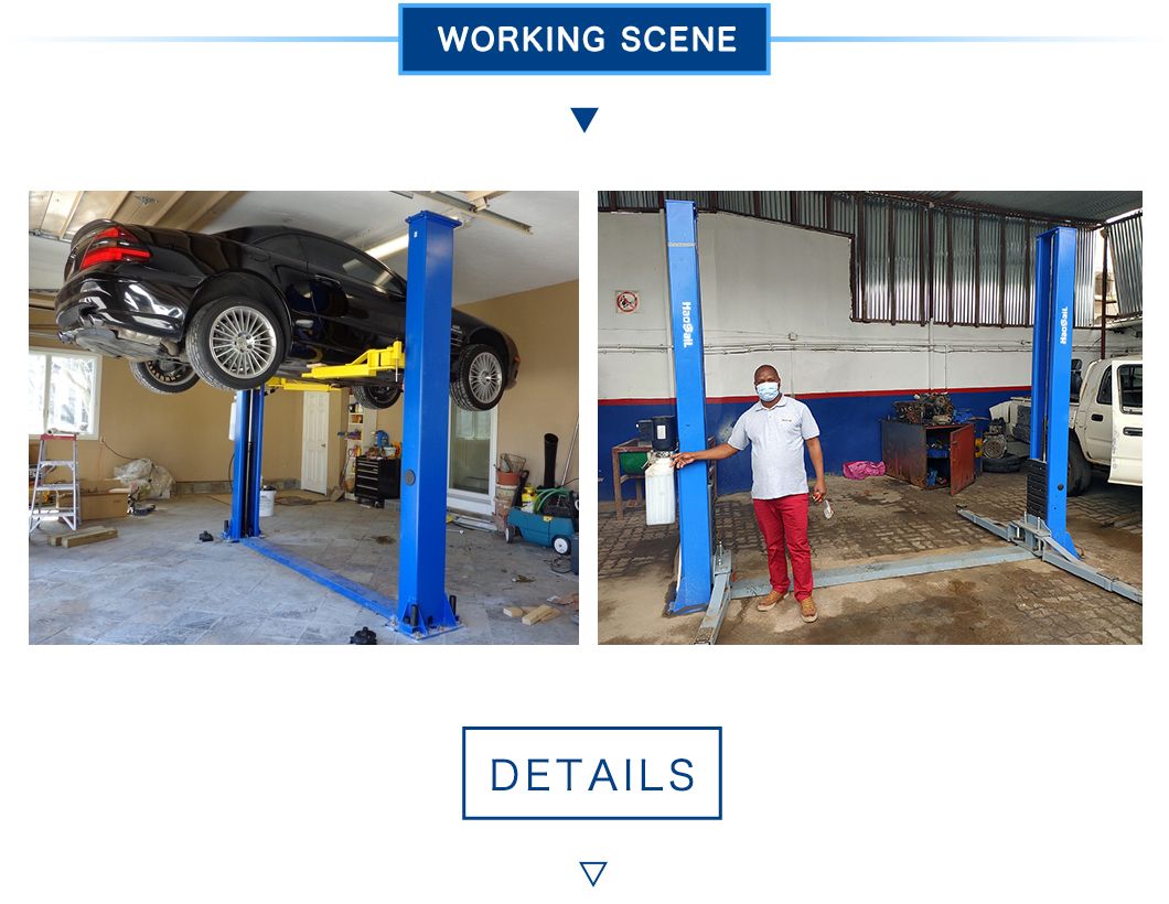 High Safety Auto Garage Car Lifting Machine 2 Post Car Lift