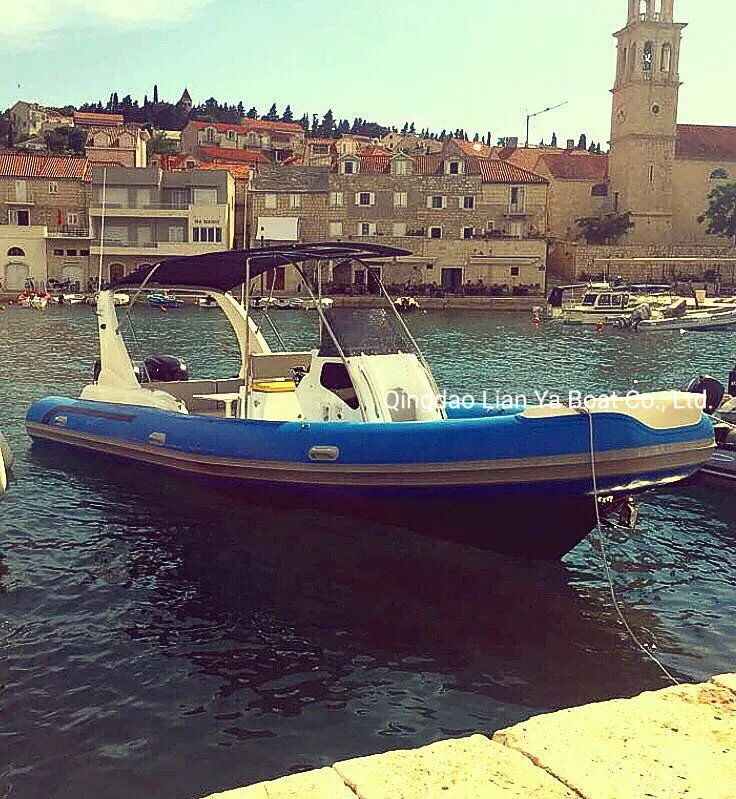 Liya 7.5m Fiberglass Inflatable Boats China Large Yachts