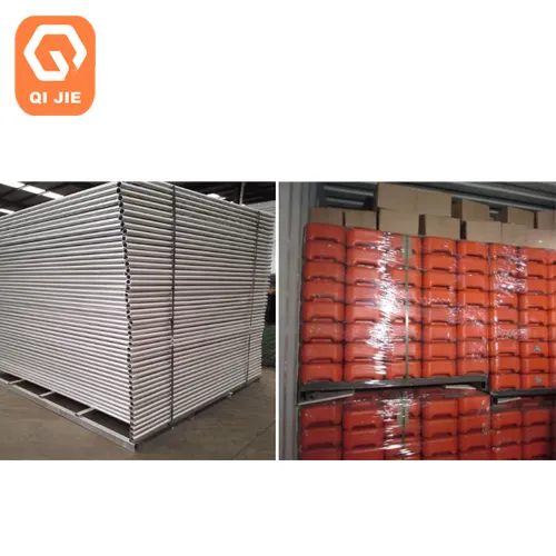 Temporary Security Fence Panels Concrete Filled Plastic Feet High Quality HDPE