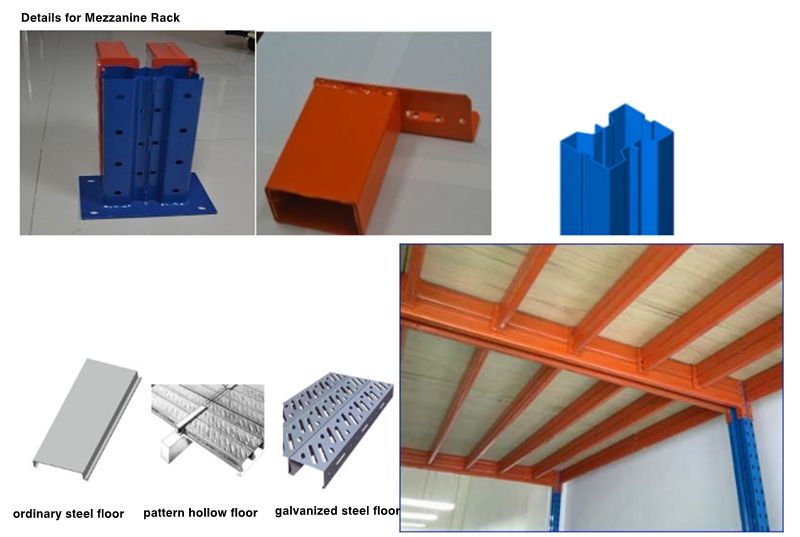 300-1000kg Per Square Meter Loading Capacity Mezzanine Racking/Book Shelf