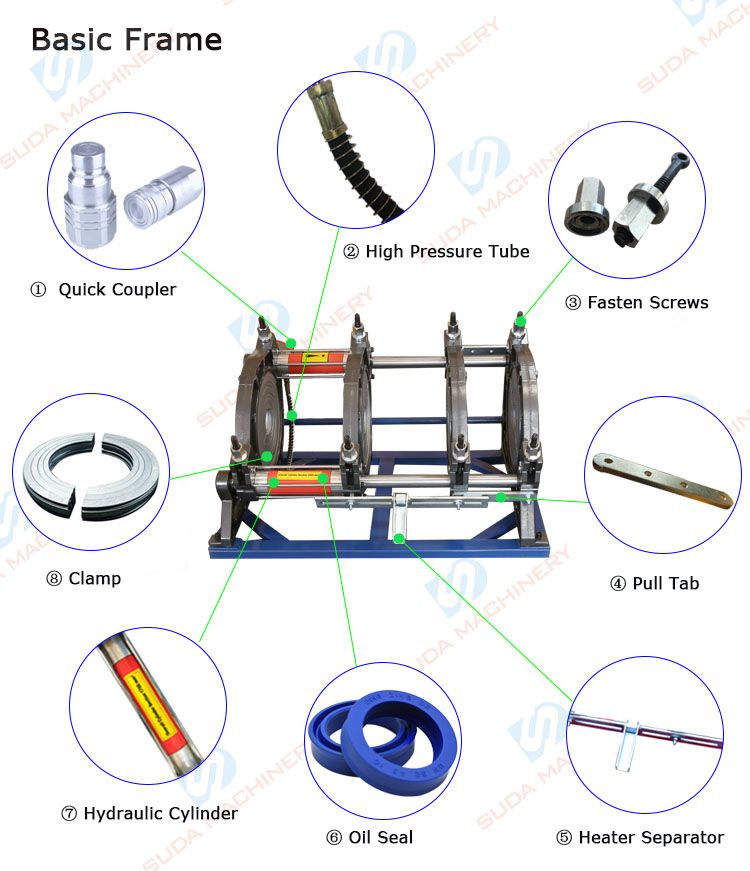 Sud800h HDPE Pipe Butt Fusion Welder
