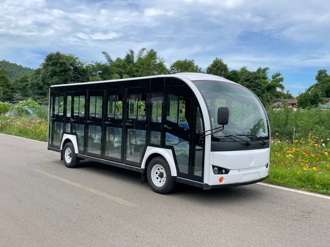 China Factory High Performance 144V 15kw Power Super Charge 23 Passenger Lithium Battery Electric Open Closed Sightseeing Bus Sightseeing Car Minibus F23m-L24