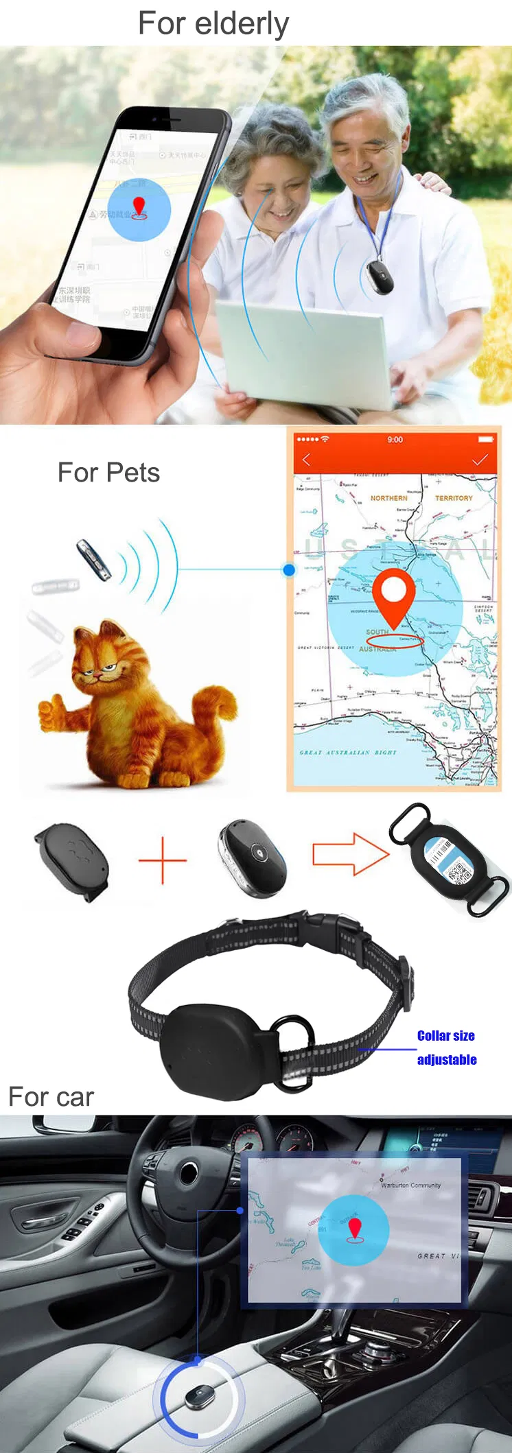 China Factory IP67 Waterproof GSM Mini Portable Personal GPS Tracking Device with Accurate Position PM01