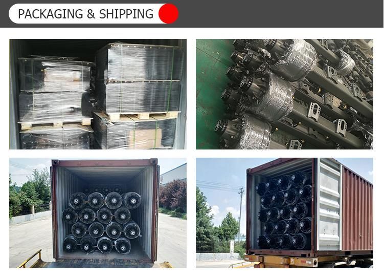 Hydraulic Brake BPW Trailer Axle Trailer Part Truck Axle Parts Trailer Axle BPW Axle for Sale