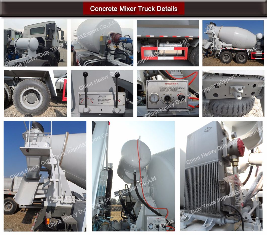Concrete Mixer Truck 16 Cubic Meters with Self Load Bucket and Water Auto Feed System