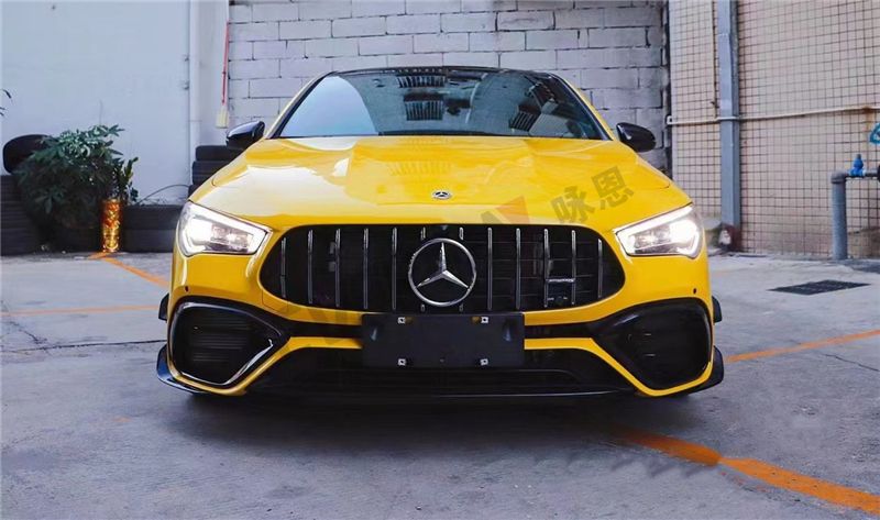 W118 Cla45 Amg Style Front Bumper Rear Diffuser Body Kit for Mercedes-Benz Cla Class 2020-2022
