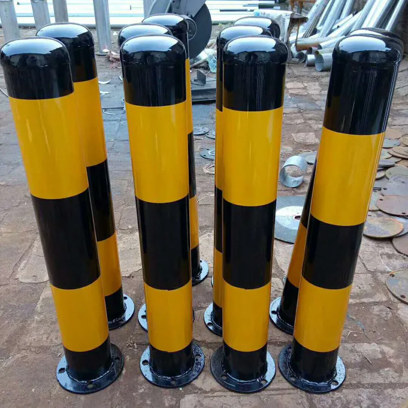Red Reflective Tape Bike Rack Yellow Carbon Road Bike Frame Steel Metal Bollard