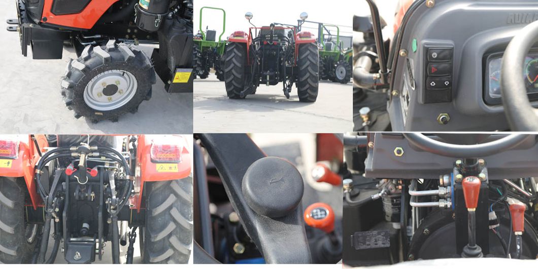 China Factory Direct Supply Mini Compact Garden Diesel Agriculture 30HP 35HP 40HP 45HP 50HP 55HP 60HP 4WD Farm Tractor Mini Tractor Tractors
