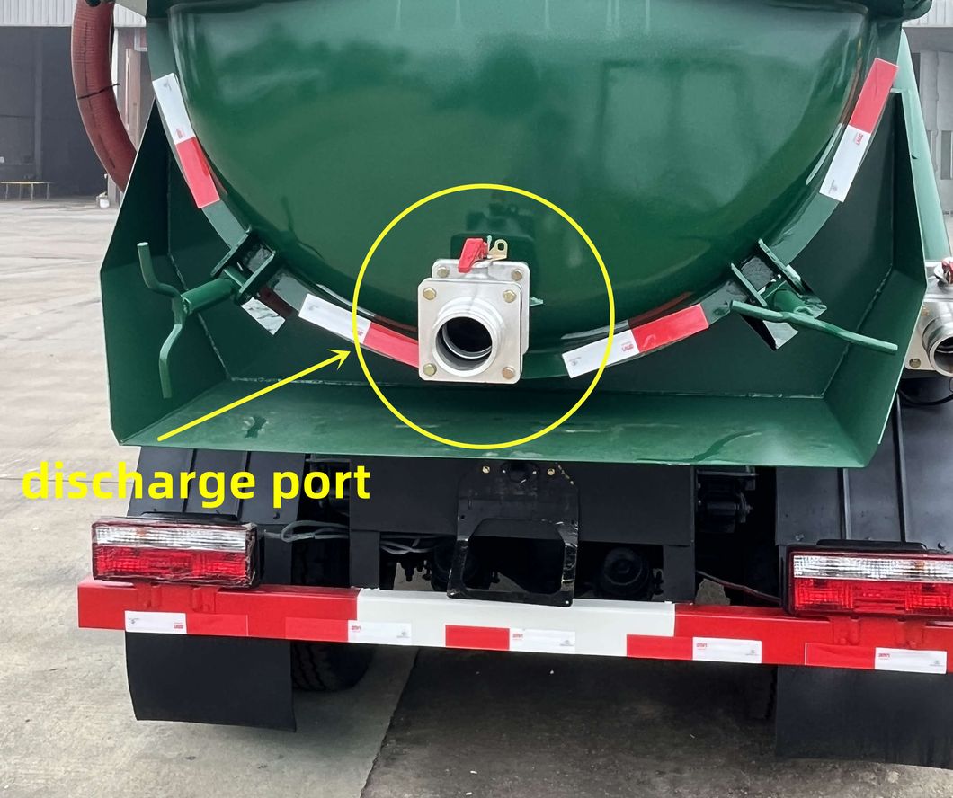 ISO Certificate 6000 Liters Vacuum Tank Truck Sewer Suction