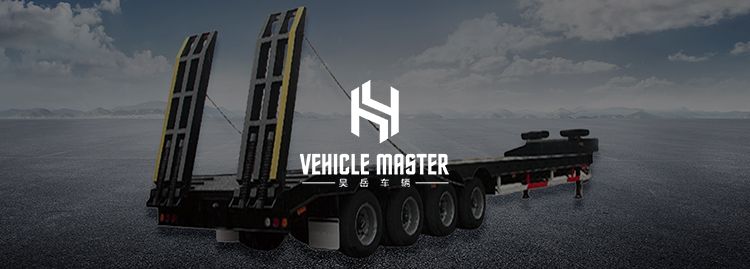 Vehicle Master Gooseneck 20FT 40FT 2 Axles 3axles Lowbed Lowboy Semi Trailer