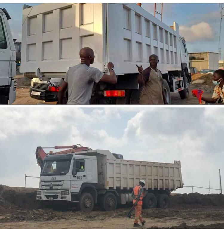 12 Tires Sinotruk HOWO 8X4 Dump Truck Used 40 Tons Heavy Duty Design Tipper Truck for Big Stone and Sand