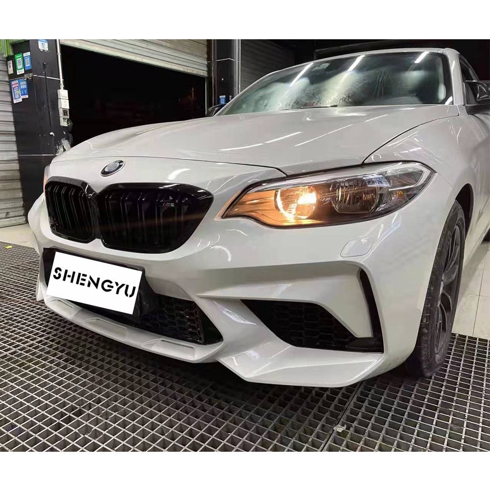 Car Body Kit for BMW 2 Series F22 F23 2014-2018 Upgrade to M2c Style Include Front and Rear Bumper with Grille