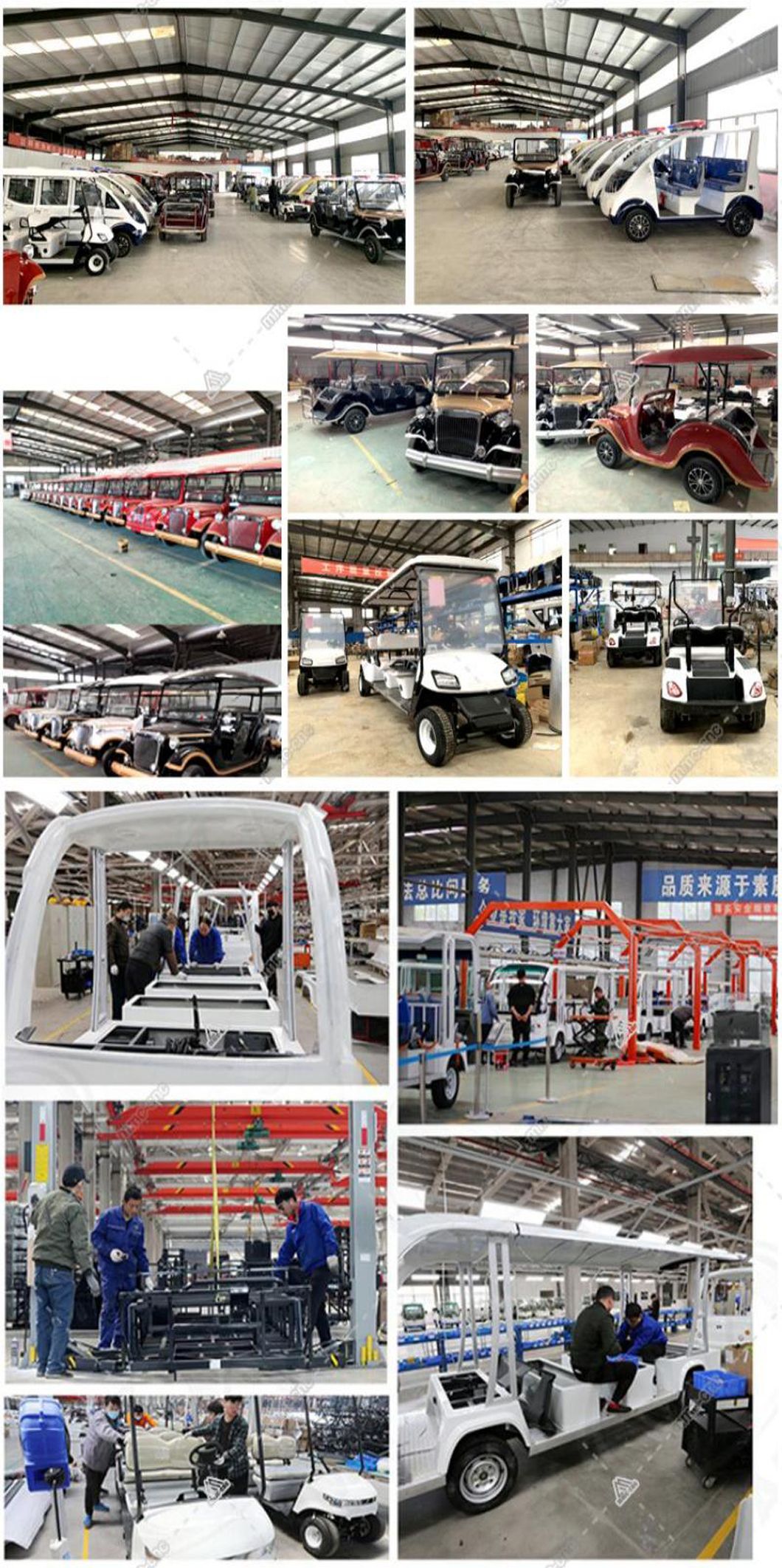2023 New Environmentally Friendly Electric Solar Car 2-10 Seats High-Performance Golf Cart Suitable for Golf Courses &amp; Farms