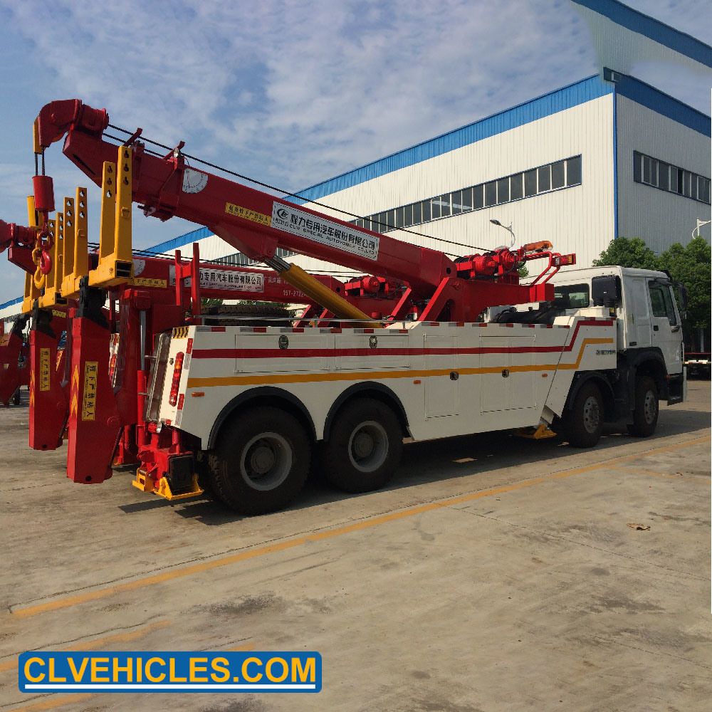 40t 8X4 HOWO Rotators Breakdown Truck Heavy Duty Towing Truck
