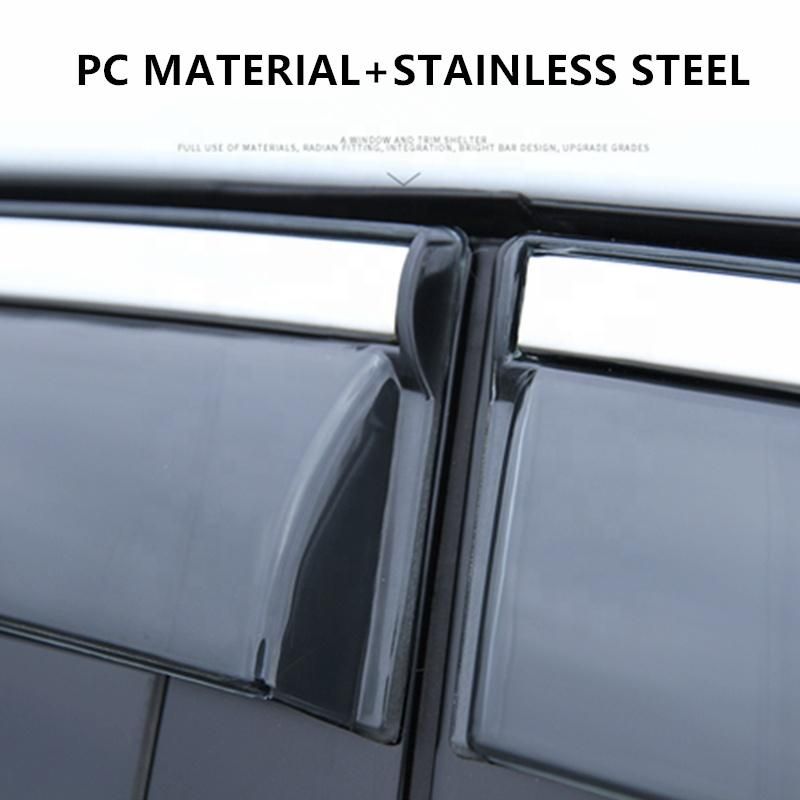 Window Visor Toyota Hilux Revo Vigo Weather Rain Guards Shields Wind Deflector Car Accessories