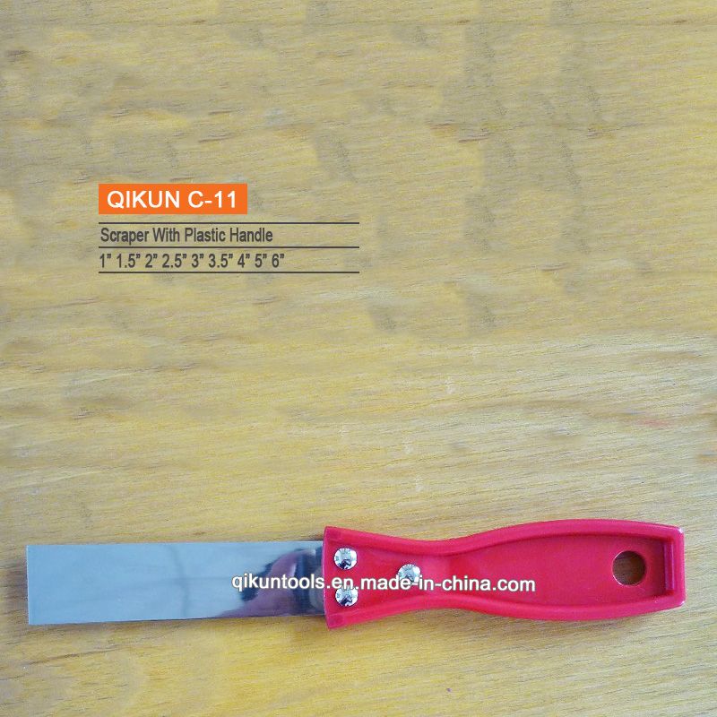 C-07 Construction Decoration Paint Hardware Hand Tools Wooden Handle Edged Blade Scraper