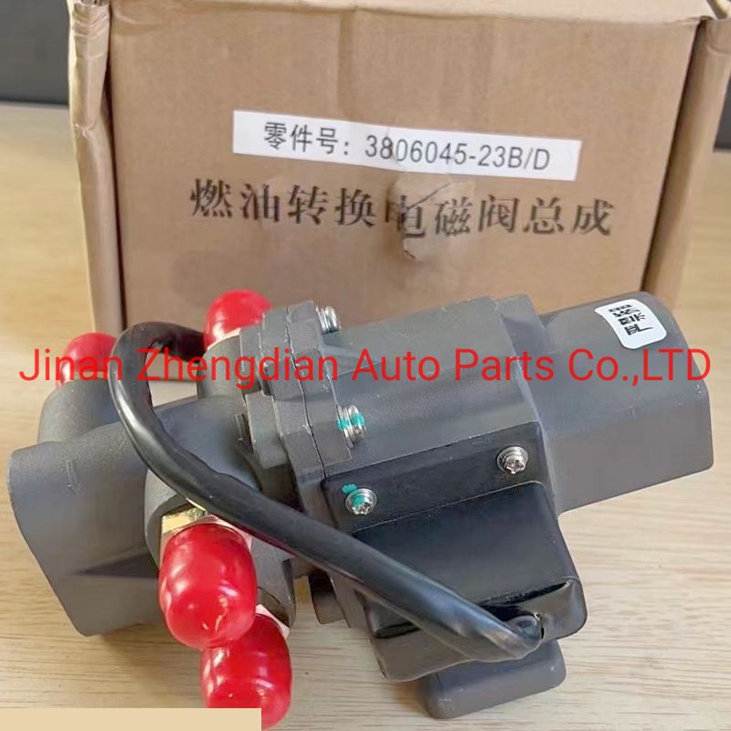 Tank Transfer Solenoid Valve Fuel Transfer Solenoid Valve for Sinotruk HOWO Str Strw Sitrak Hoka Hohan Shacman Foton Auman Hongyan Heavy Truck Auto Spare Parts