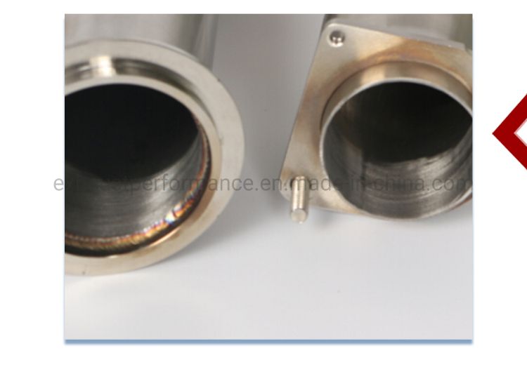 Single Turbo Brushed Stainless Steel Exhaust Downpipe for BMW