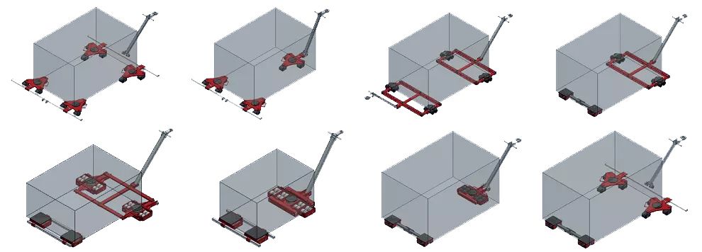 6/12/18t Machine Moving Roller Skate CE Approved Roller Trolley Skids Skates China Factory Price (CRO Series)