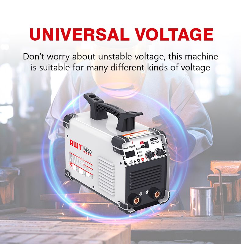 Portable MMA Welding Machine Arc 110V/220V/380V/440V 210A Inverter Welder Machine Arc Welder MMA-255g