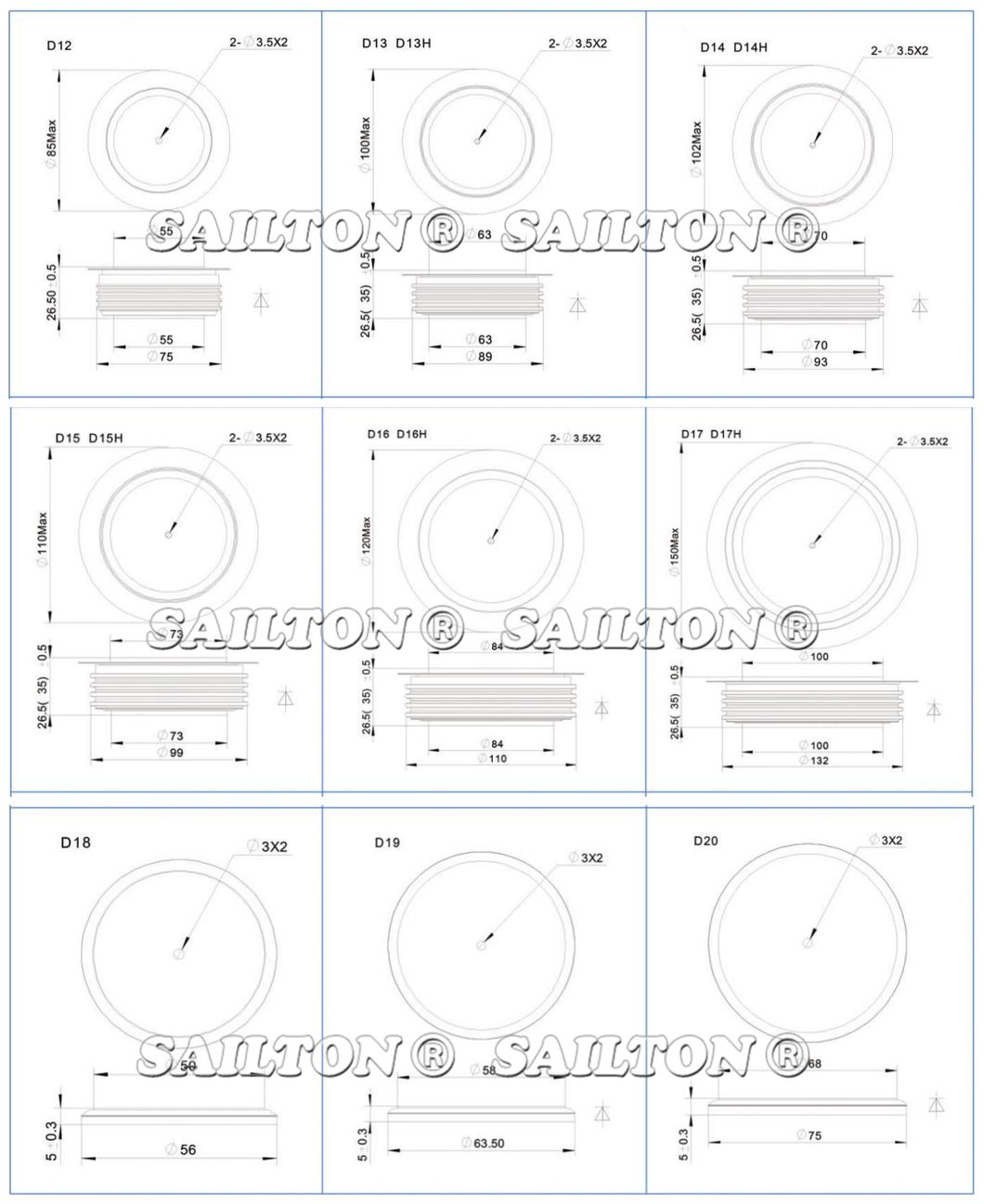 Equate 5sdd Series Super Large Current Welding Diode