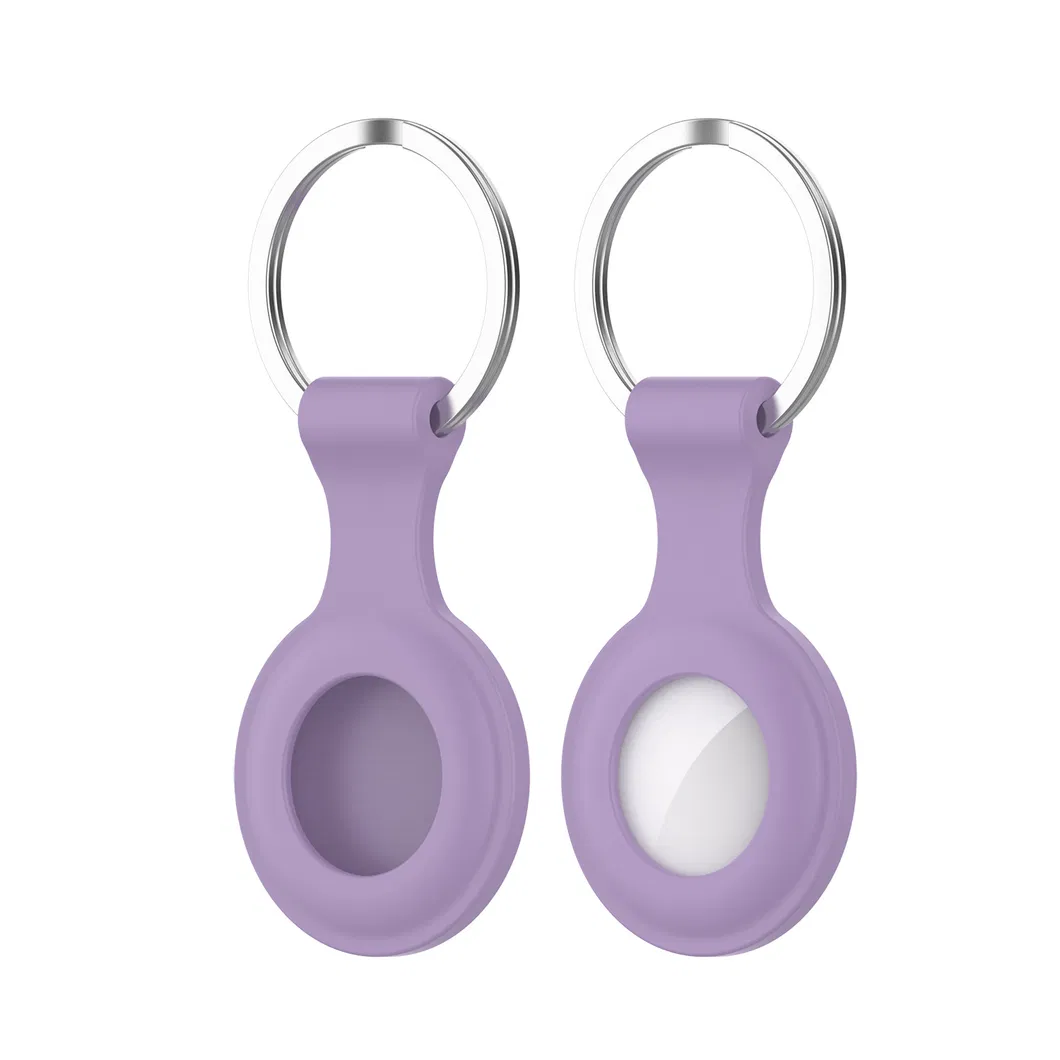Wholesale Popular Locator Tracker Anti-Lost Cover Case for Airtag Keychain Silicone Protective Cover for Airtags Case