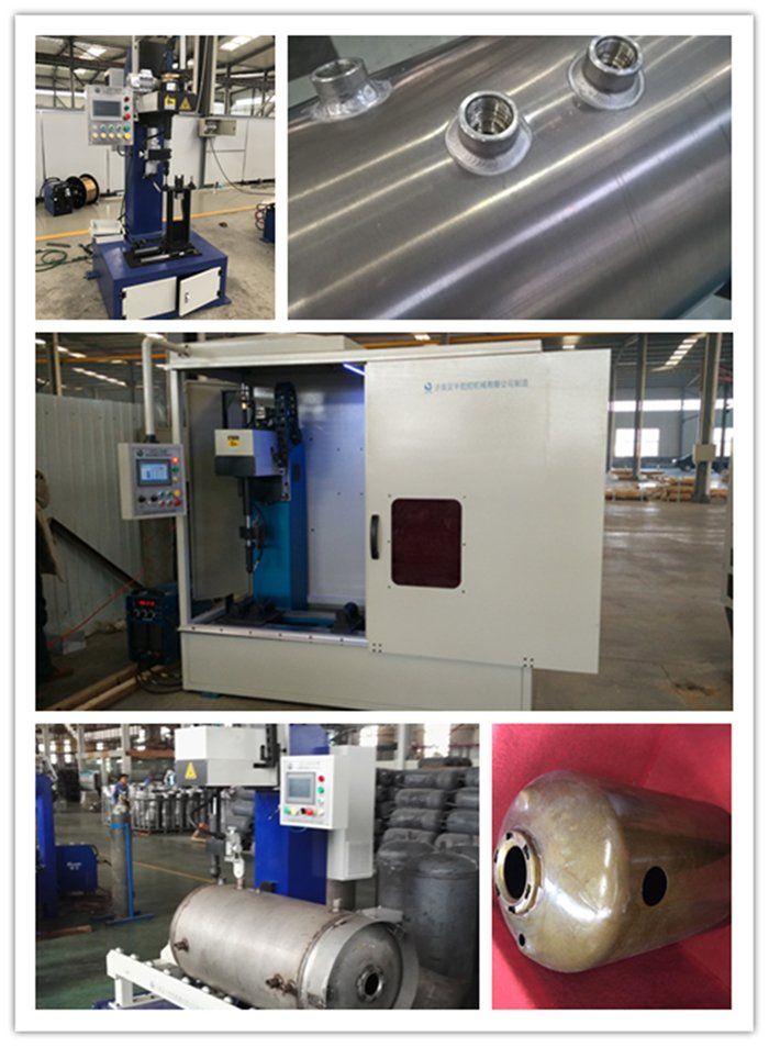 China Manufacture 2 Axis CNC Welding Machine Hydraulic Cylinder Oil Port Welding Machine