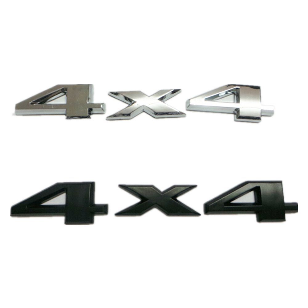 ABS Plastic Chrome Nameplate Auto Letter Sticker 4*4 Badge