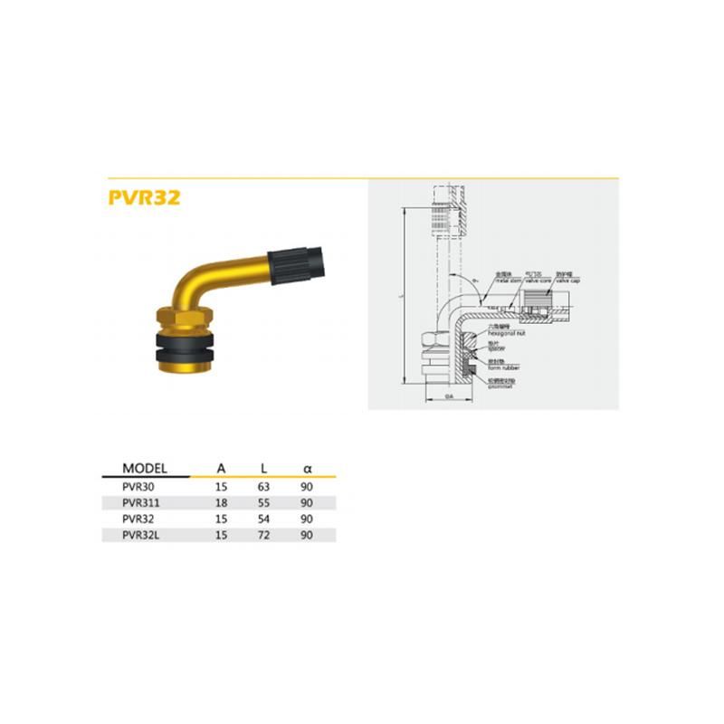 Himile Auto Parts Motorcycle Tire Valve PVR30 Motorcycle Tires Tubeless Valves.