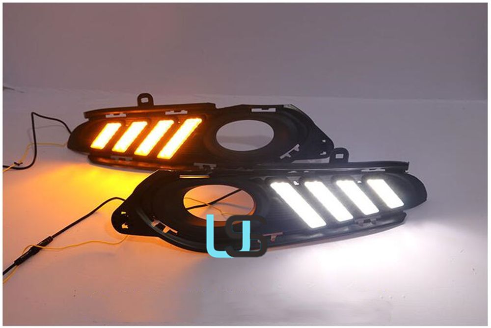 for Honda Hrv Hr-V Vezel 14 15 16 17 18 LED DRL Brake Reverse Turn Signal Front Bumper Fog Lamp Car 12V Auto Daytime Running Lights