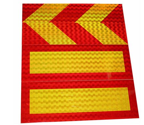 Rectangular/Twill Heavy Vehicle Rear Reflective Marking Plate Conspicuous Stickers