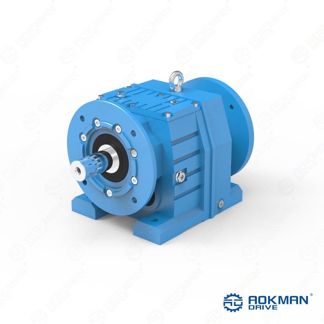 R Series Inline Helical Gearbox Reducer with Flange Mounted