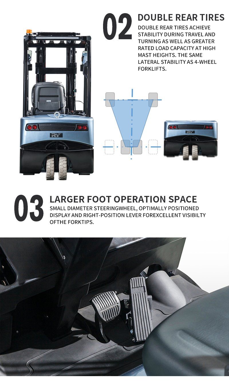 Germany Grammar Electric Royal Standard Export Packing Price 3tons Forklift