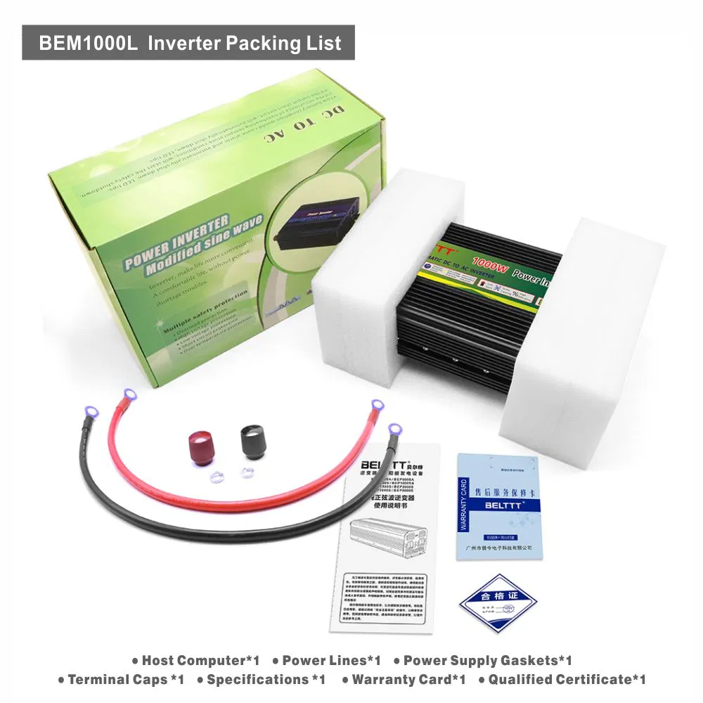 Belttt off Grid Modified Sine Wave Car Power Inverter 1000W