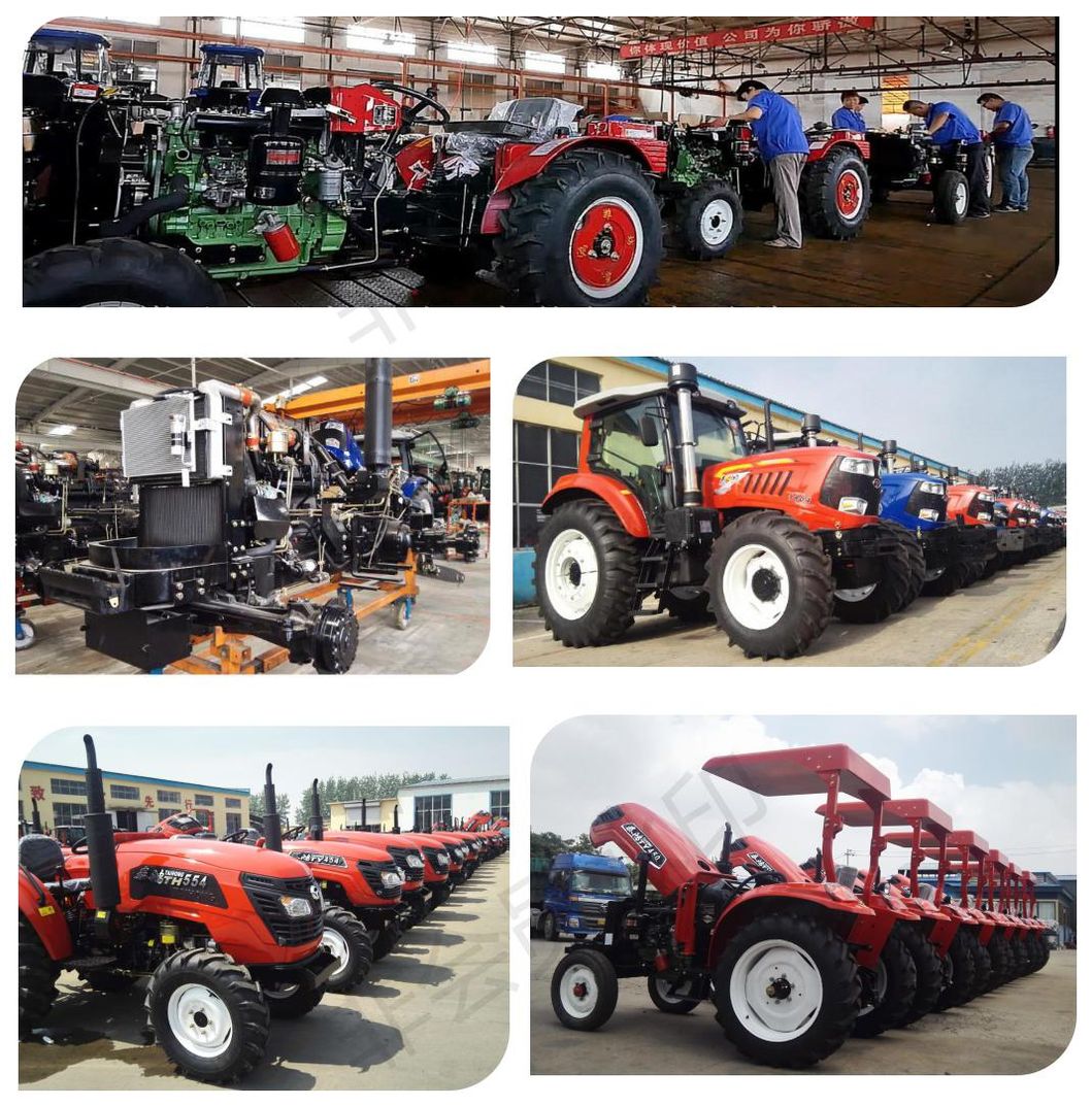 Made in China 80HP 4WD Four Wheel Tractor Compact Agricultural Farm Tractors
