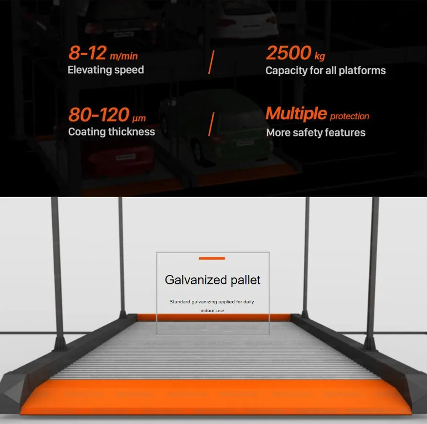 Hydraulic 3 Floors Smart Car Parking System