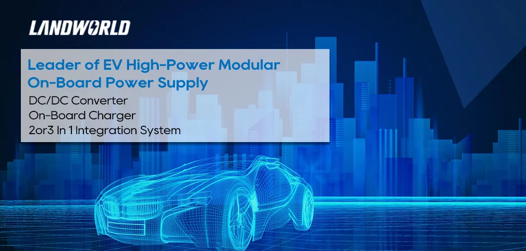 3.3kw Obc+2kw DC+PDU Landworld Bidirectional Battery Charger EV Small Size DC+Obc+PDU