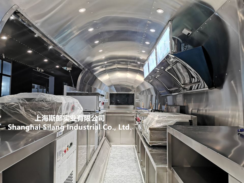 CE Proved Airstream Customized Food Trailer for Cooking Equipment