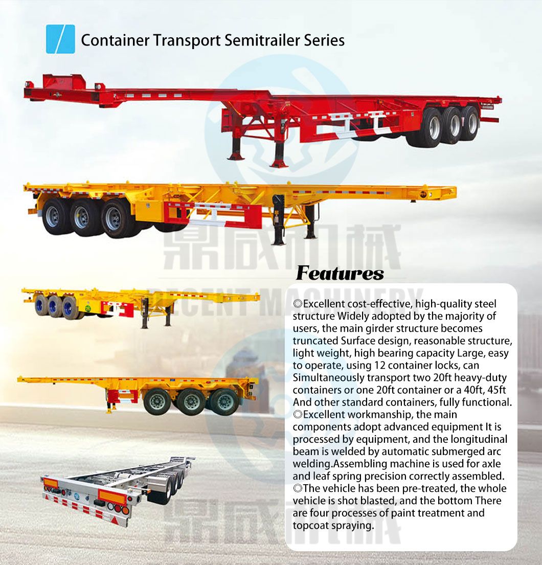 Tilt Semi Trailer with 40FT Length and 2 Axles for Easy Cargo Loading and Unloading