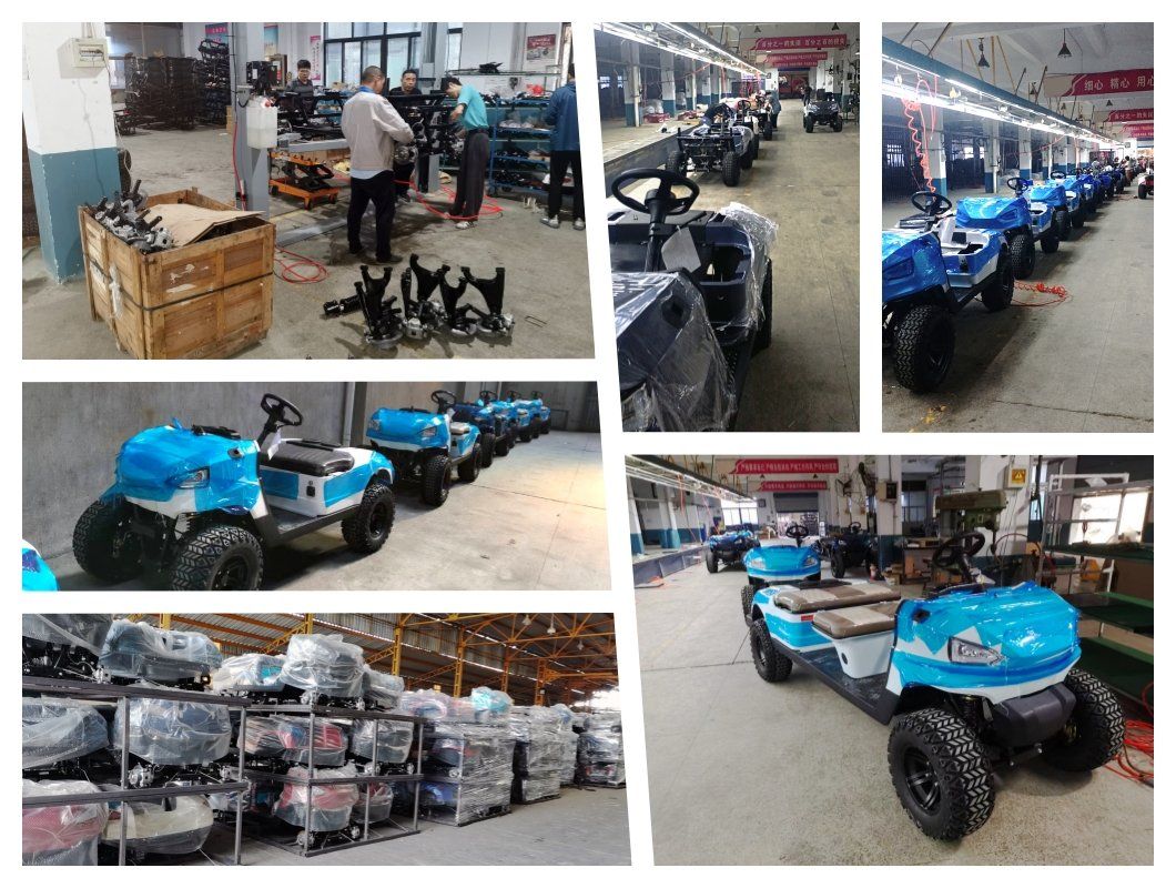 6 Passengers 72V Lithium Battery off Road Electric Hunting Buggy Golf Cart