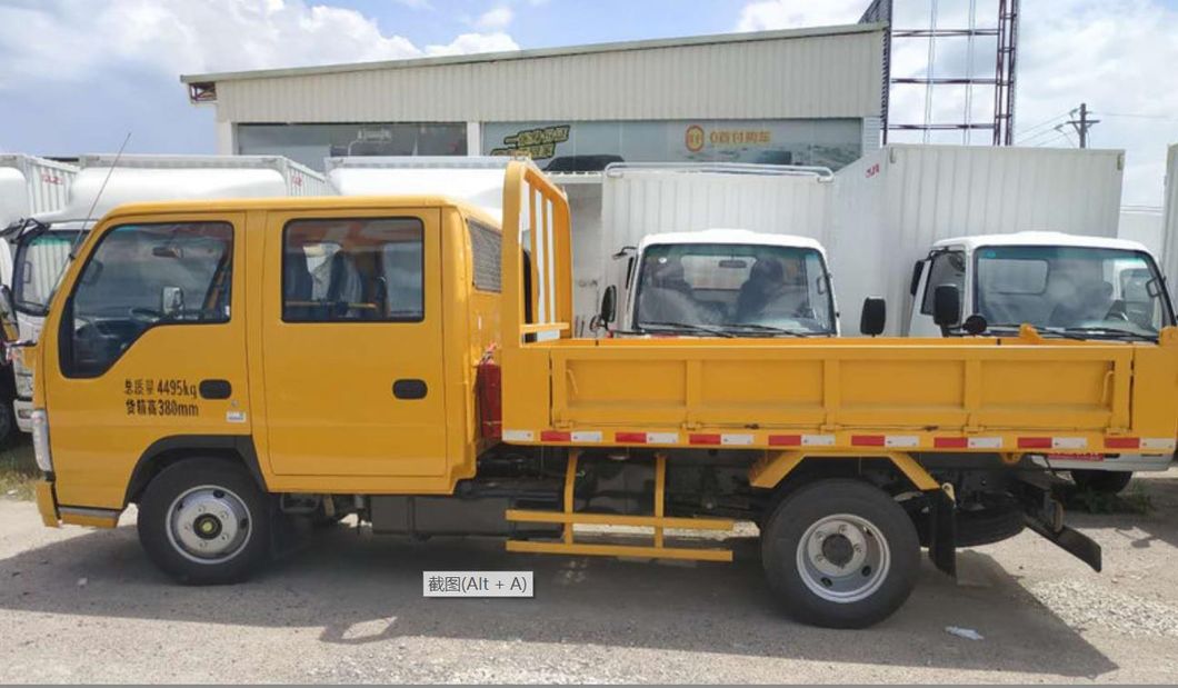 Double Row Cabin Isuzu Mini Tipper with 3 Cbm Dump Box