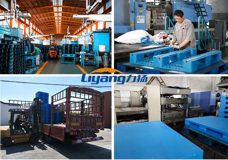 HDPE Three Runners Steel Plastic Reinforced Racking Pallet