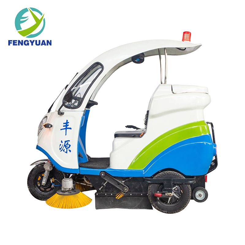Trash Sweeper Road Clean Electric Tri-Cycle Sanitation Car with Brush and Water Spray