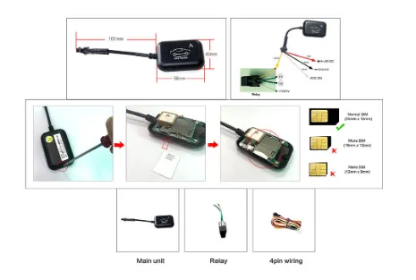 GSM/GPRS/GPS/Lbs Location Waterproof Vehicle GPS Tracker Motorcycle Tracker (DI)