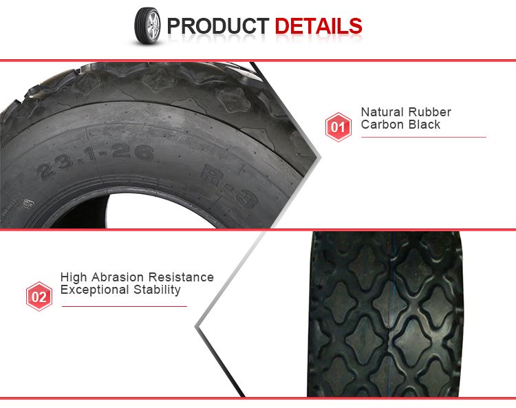 2023 Top 5 Brands Industrial Tire R3 Pattern 23.1 26 for Skidsteer Compactor