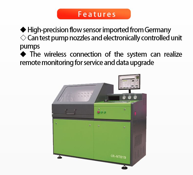High Pressure Cr Injector Pump Diesel Lab Calibration Machine, Vp37 Vp44 Pump Testing, 4PCS Common Rail Injector Testing at The Same Time