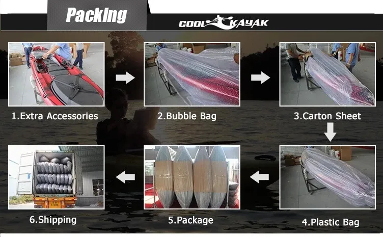 Rotomolded Family 2+1 Fishing Kayak Plastic Kayak