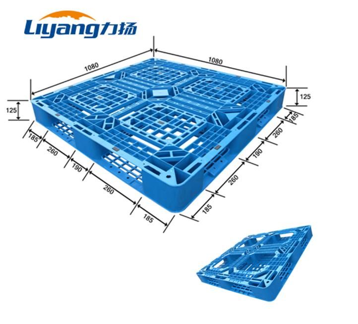 Gridding Heavy Duty Six Runners Recycled HDPE Plastic Pallet